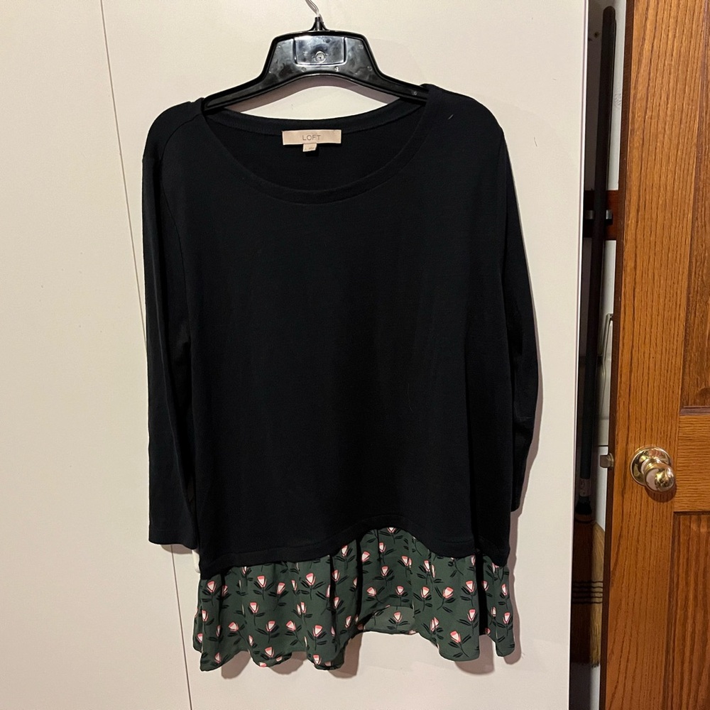 Loft Mixed Media Top